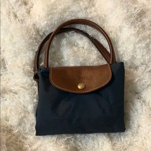 Longchamp navy tote medium bag
